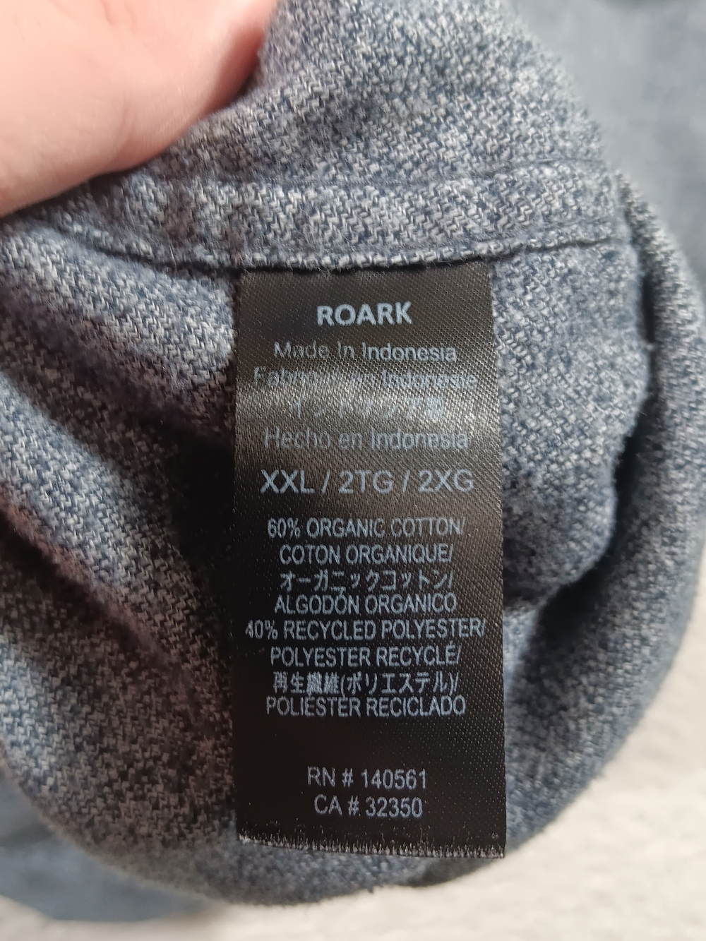 Roark Shirt Mens XXL Gray Nordsman Flannel Classic Fit Long Sleeve Snap Button - Picture 3 of 11